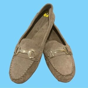 Cynthia Rowley Tan Suede Driving Shoes